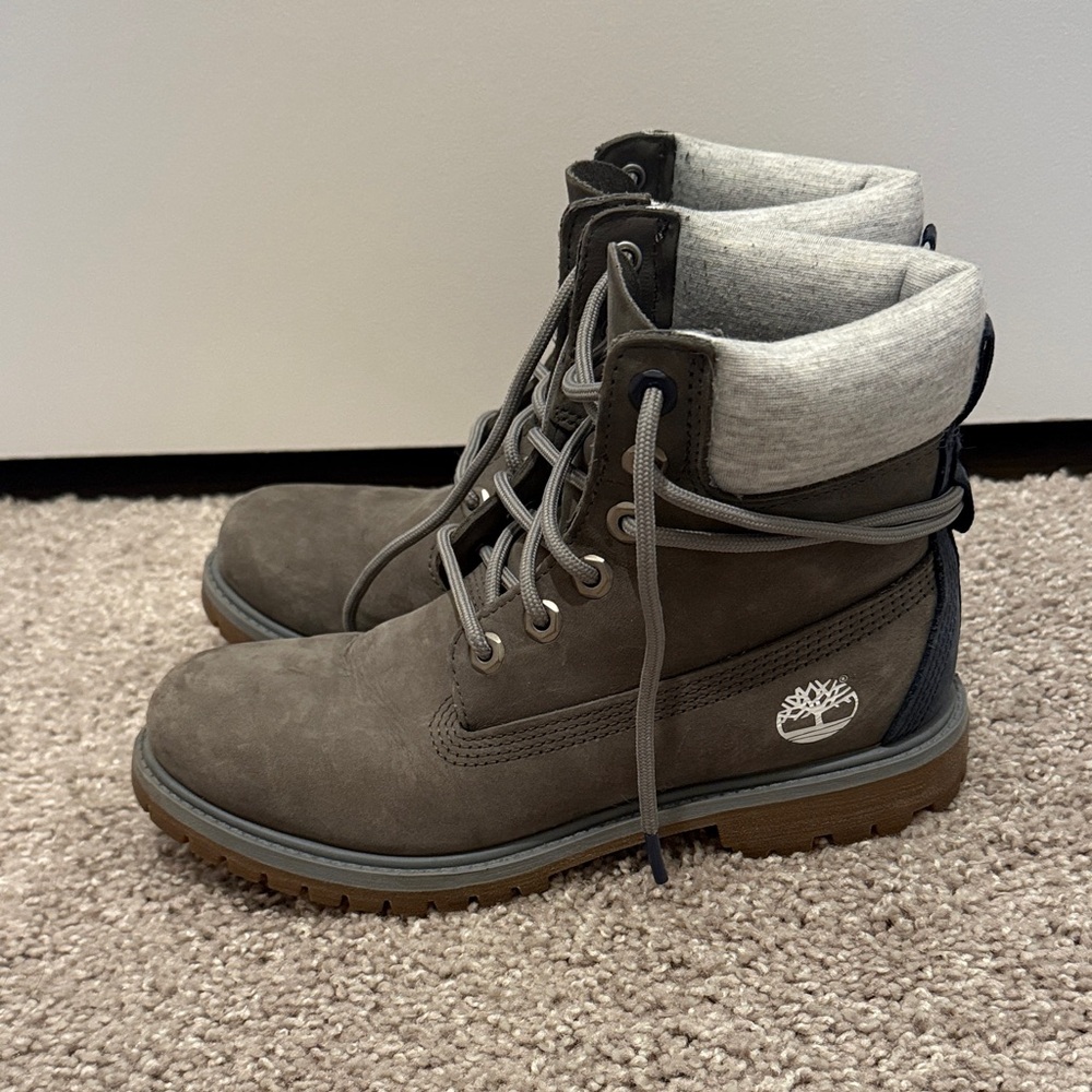 Women's
Timberland®
Premium 6-Inch
Boots Grey Nubuck - Picture 3 of 8